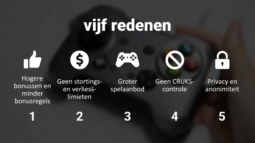 vijf redenen als visuele infographic